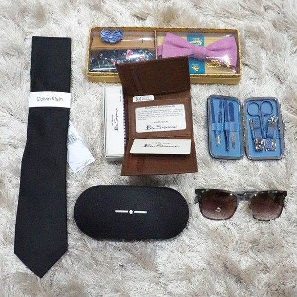 Men's Gift Box for Man : Sunglasses, 7pcs Nail Clippers Set, Bow Tie Set, Wallet - Picture 1 of 8